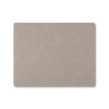 A beige Lind DNA Square Dinner Mat on a white background, made from recycled leather.