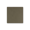 A brown SQUARE GLASS MAT on a white background made of recycled leather by LIND DNA.