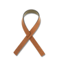 A LIND DNA napkin loop (set of 4) tied in tan ribbon loops on a white background.