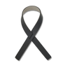 A white background adorned with a black ribbon, suitable for LIND DNA NAPKIN LOOP (SET OF 4) dinner table napkin loops.