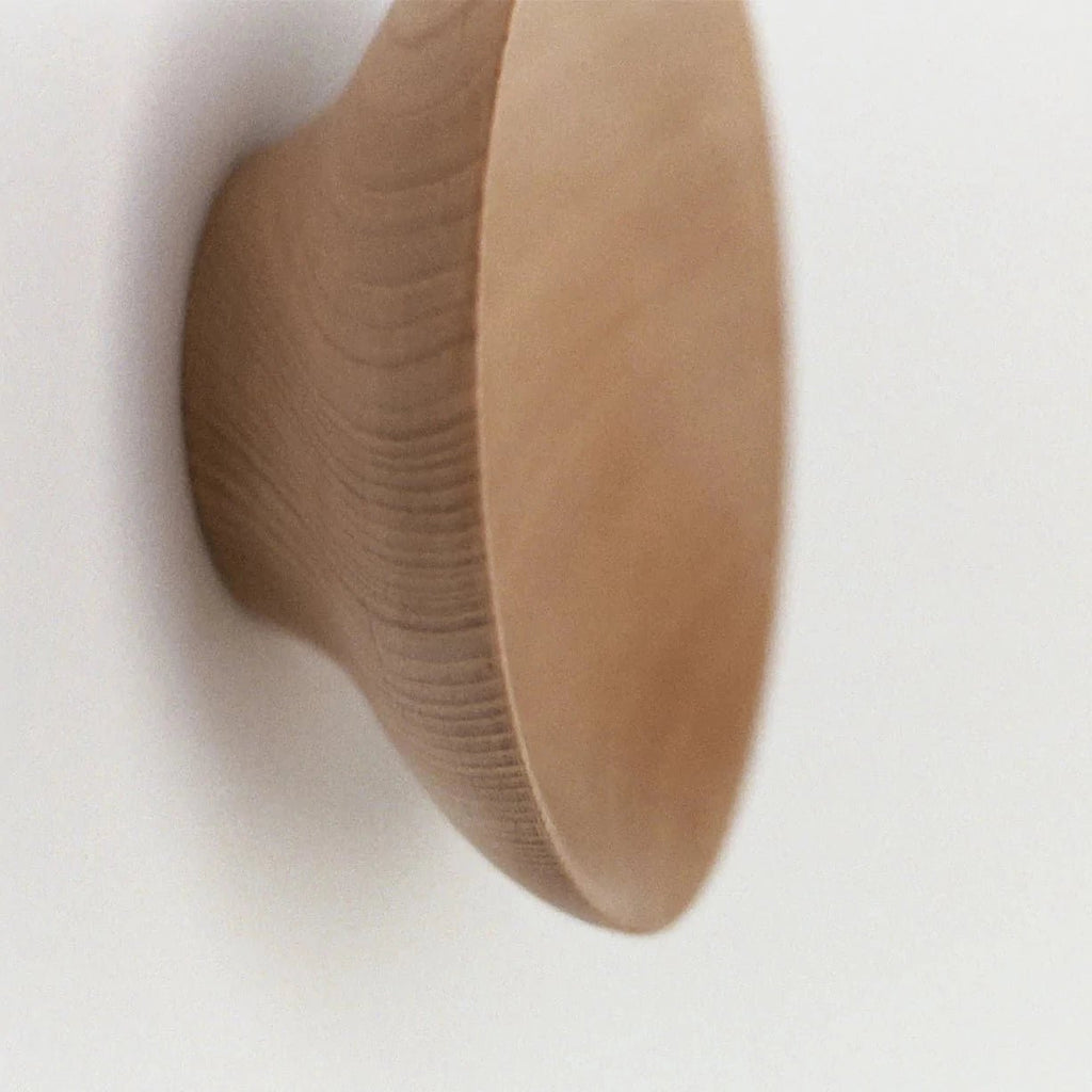 An ADÃO COAT PEG by ORIGIN MADE hanging on a Gestalt Haus wall.