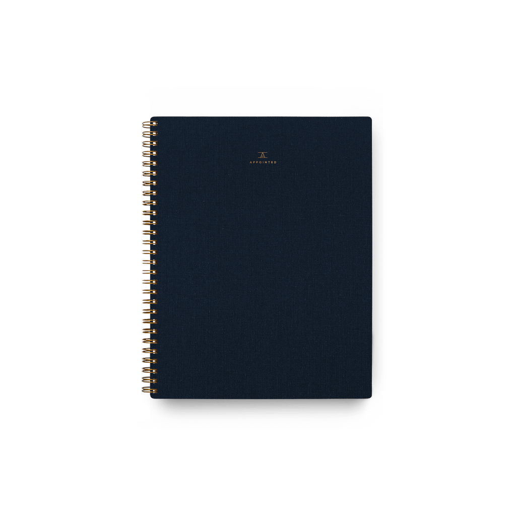 An APPOINTED NOTEBOOK on a white background.