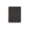 An APPOINTED black spiral notebook on a white background with a Gestalt Haus theme.