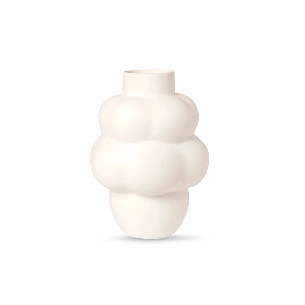 A LOUISE ROE CERAMIC BALLOON VASE 04 PETITE featuring Gestalt Haus design on a black background.