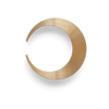 A FUTAGAMI CRESCENT BOTTLE OPENER on a white background showcasing Gestalt Haus inspiration.