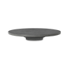 A round black plate on a white background, Louise Roe - Gestalt Haus.