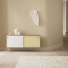 A SIBAST MAGNOLIA VASE enhances the aesthetic of a room with Gestalt Haus vibes.