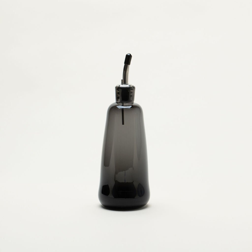 A Gary Bodker Designs Olive Oil Cruet in Gestalt Haus style on a white background.