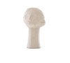 A white OLLIE HEAD SCULPTURE by COOEE on a blue background, inspired by the Gestalt Haus movement.