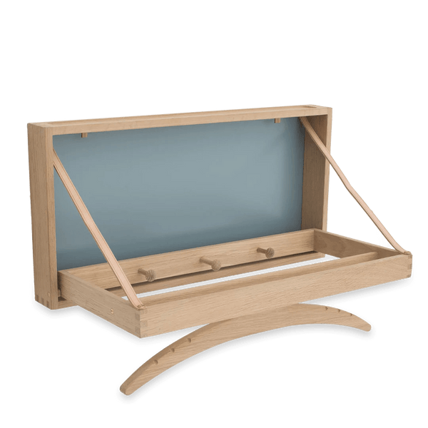 A KLASSIK STUDIO wooden box with a glass top, THE HANGER, inspired by the Gestalt Haus design philosophy.