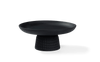 A black NERA bowl displaying the strong visual contrast of a white background, creating a Gestalt Haus effect.